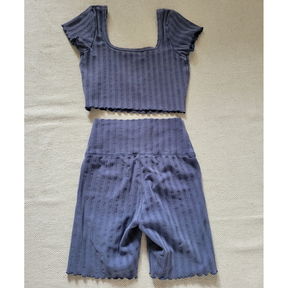 Womens Aerie offline Grove matching set size medium purple/blue - Picture 4 of 9